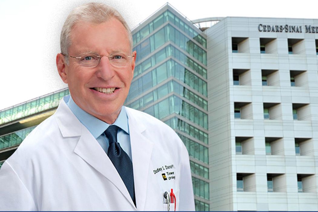 Dr. Dudley Danoff in doctor's office
